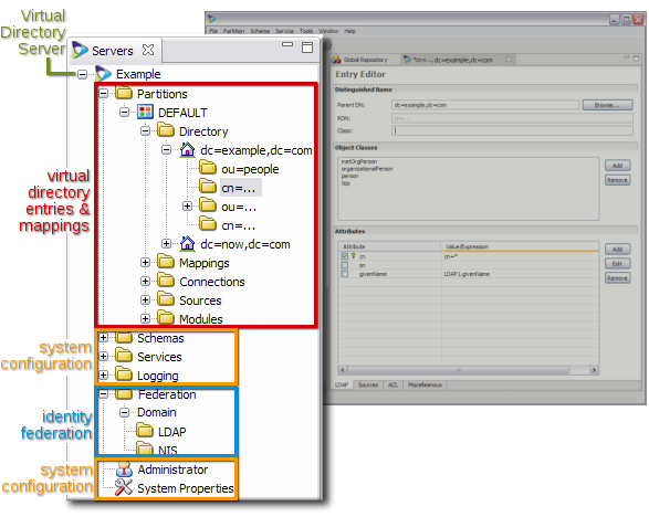 Server and Entry Navigation